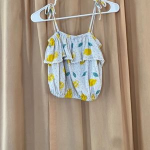 Lemon crop top